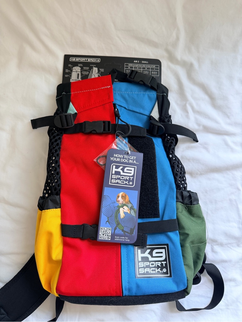 K9 Sport Sack Air 2 Dog Backpack Carrier Colorblock NWT Small
